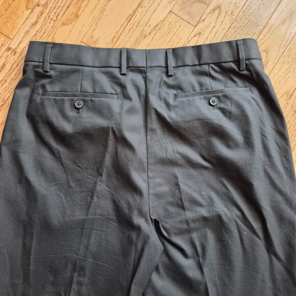 Banana Republic Slim Fit Non Iron Black Stretch Cotton Dress Pants - Picture 6 of 14